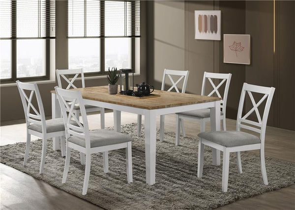 Hollis Cross Back Wood Dining Side Chair White (Set of 2) - 122242