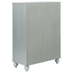 Gunnison 5-drawer Bedroom Chest Silver Metallic - 223215