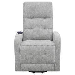 Howie Upholstered Power Lift Massage Chair Grey - 609402P