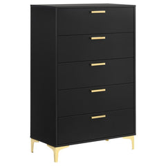 Kendall 5-piece Eastern King Bedroom Set Black - 301161KE-S5