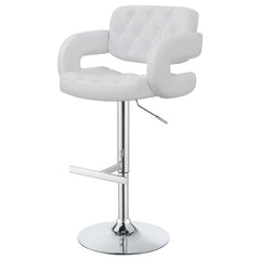 Brandi Adjustable Bar Stool Chrome and White - 102557
