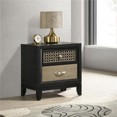 Valencia 2-drawer Nightstand Black - 223042