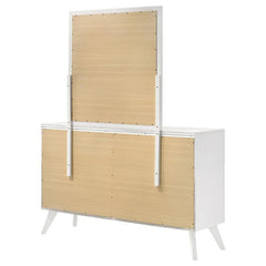 Janelle 6-drawer Dresser with Mirror White - 223653M