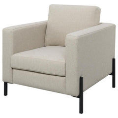 Tilly Upholstered Track Arm Accent Chair Oatmeal - 509903