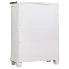Lilith 5-drawer Bedroom Chest Distressed White - 224475