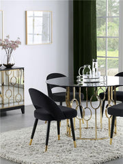 Lindsey Arched Back Upholstered Side Chairs Black (Set of 2) - 193562