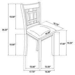 Lavon 5-piece Dining Set Medium Grey - 108211-S5