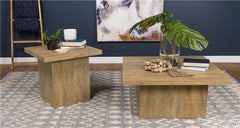 Devar Square Engineered Wood End Table Mango Brown - 708067
