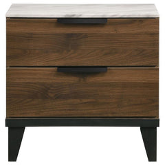 Mays 4-piece Eastern King Bedroom Set Walnut - 215961KE-S4