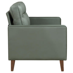 Jonah Upholstered Track Arm Loveseat Green - 509655