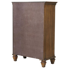 Franco 5-drawer Bedroom Chest Burnished Oak - 200975