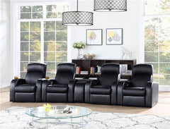 Cyrus 5-piece Upholstered Home Theater Seating - 600001-S4B