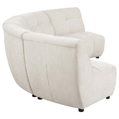 Charlotte 5-piece Upholstered Modular Sectional Sofa Ivory - 551300-S5