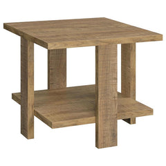 Dawn Square Engineered Wood End Table Mango Brown - 707717