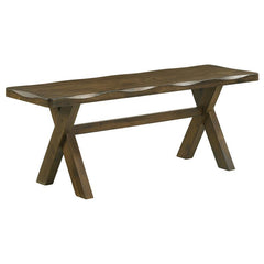 Alston X-shaped Dining Bench Knotty Nutmeg - 106383
