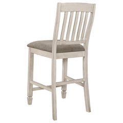 Sarasota Slat Back Counter Height Chairs Grey and Rustic Cream (Set of 2) - 192819