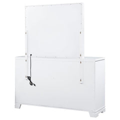 Eleanor 6-drawer Dresser with Mirror White - 223563M