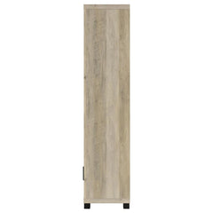 Sachin 3-shelf Engineered Wood Media Tower Distressed Pine - 707746