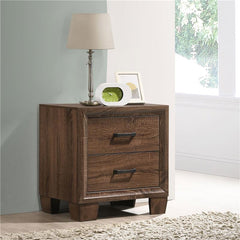 Brandon 2-drawer Nightstand Medium Warm Brown - 205322
