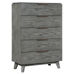 Nathan 5-drawer Bedroom Chest Grey - 224605