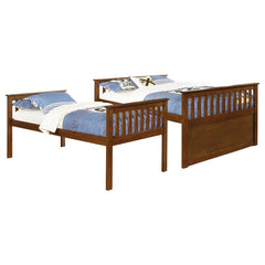 Atkin 3-drawer Twin XL Over Queen Bunk Bed Weathered Walnut - 461147