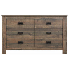 Frederick 6-drawer Dresser Weathered Oak - 222963