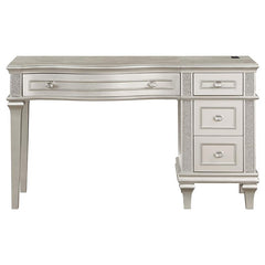 Evangeline 4-drawer Vanity Desk Makeup Table Silver Oak - 223397