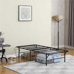 Mabel Metal Twin Extra Long Support Platform Bed Black - 305957TL