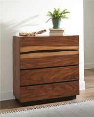 Winslow 4-drawer Bedroom Chest Smokey Walnut - 223255