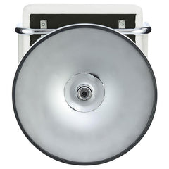 Palomar Adjustable Height Bar Stool White and Chrome - 121097