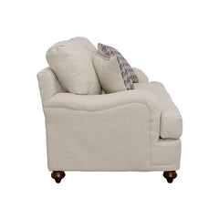 Glenn Upholstered English Arm Loveseat Light Grey and Grey - 511095