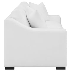 Ashlyn Upholstered Sloped Arm Sofa White - 509891