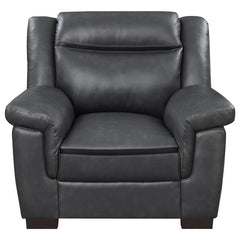 Arabella Upholstered Padded Arm Accent Chair Grey - 506593