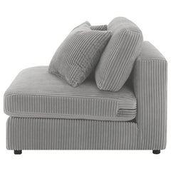 Blaine Upholstered Armless Chair Fog - 509997