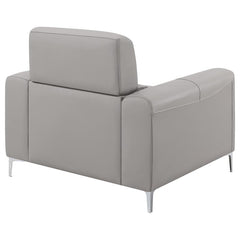 Glenmark Upholstered Track Arm Accent Chair Taupe - 509733