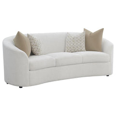 Rainn 3-piece Boucle Upholstered Sloped Arm Sofa Set Latte - 509171-S3