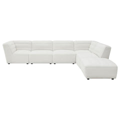 Sunny 6-piece Upholstered Modular Sectional Sofa Natural - 551621-SET