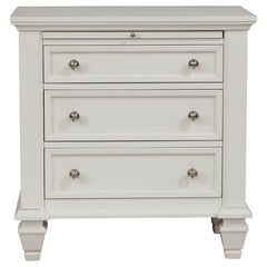 Sandy Beach 4-piece California King Bedroom Set Cream White - 201309KW-S4
