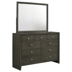 Serenity 9-drawer Dresser with Mirror Mod Grey - 215843M
