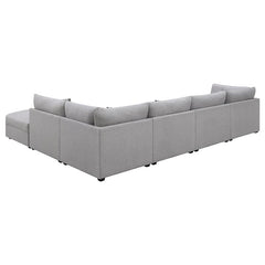 Cambria 6-piece Upholstered Modular Sectional Sofa Grey - 551511-SET