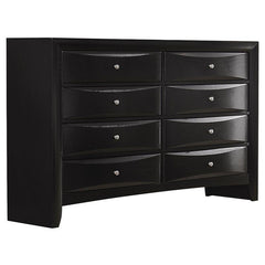 Briana 4-piece Eastern King Bedroom Set Black - 200701KE-S4