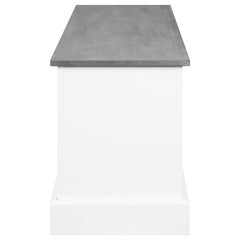 Alma 3-drawer Storage Bench White and Weathered Grey - 501196