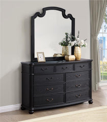 Celina 9-drawer Dresser with Mirror Black - 224763M