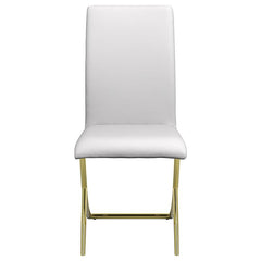 Carmelia Upholstered Side Chairs White (Set of 4) - 105171