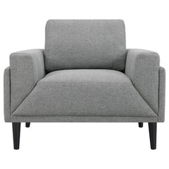 Rilynn Upholstered Track Arm Accent Chair Grey - 509526