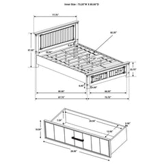 Brenner 5-piece California King Bedroom Set Rustic Honey - 205260KW-S5