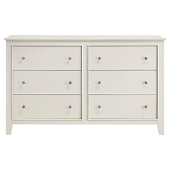 Selena 6-drawer Dresser Cream White - 400233