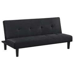 Stanford Upholstered Tufted Convertible Sofa Bed Black - 360238