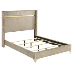 Lucia 5-piece Queen Bedroom Set Beige and White - 224731Q-S5
