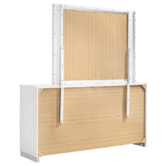Felicity 6-drawer Dresser with Mirror Glossy White - 203503M